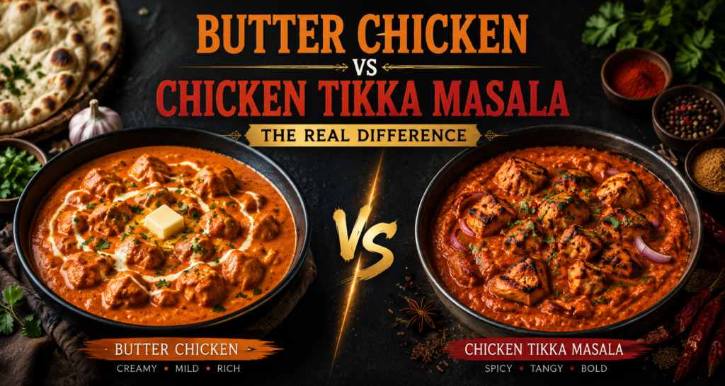 Butter Chicken vs Chicken Tikka Masala